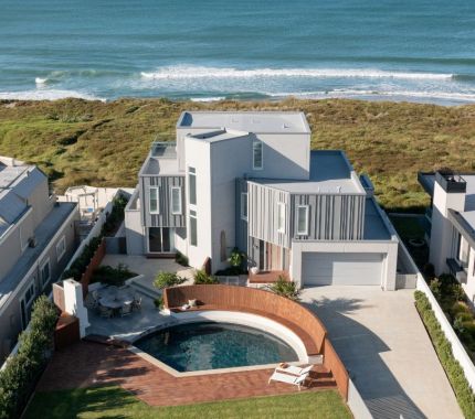 Taking in the Views at Beachfront Home