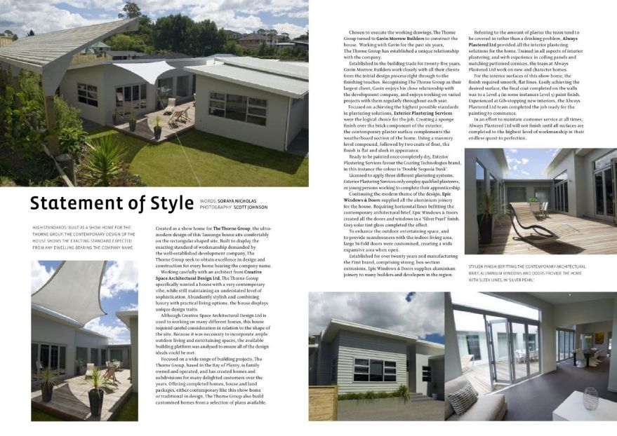 Homestyle Magazine - Statement of Style