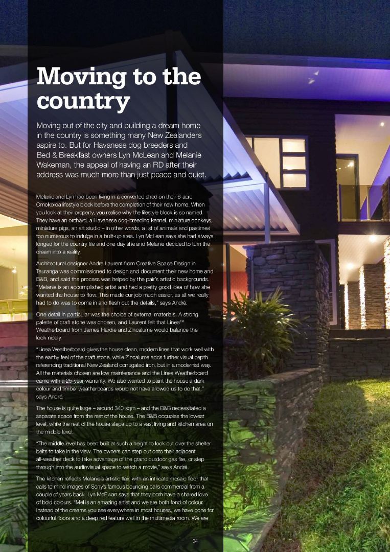 Building Insite Magazine - Moving to the Country